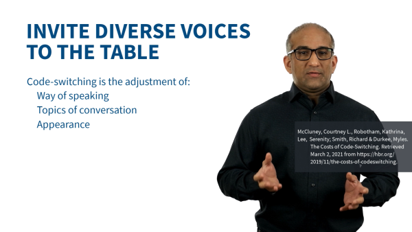 Diversity and Inclusion: Take Action - Invite Diverse Voices to the Table