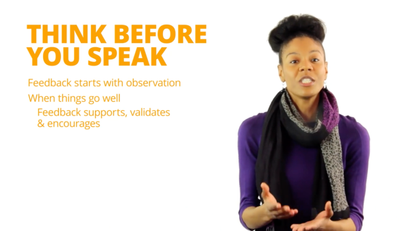 Deliver Meaningful Feedback: Think Before You Speak