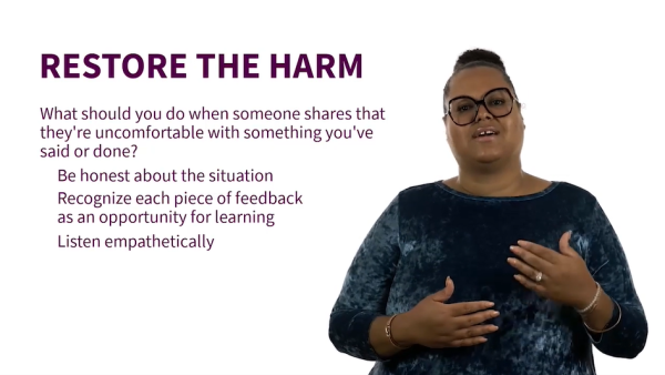 Reduce the Harm of Microaggression in the Workplace: Restore the Harm