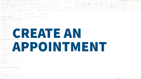 Outlook Basics - Create an Appointment