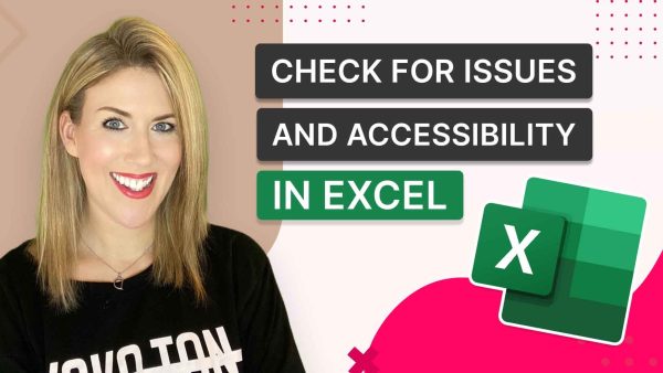 Check for Issues and Accessibility in Excel