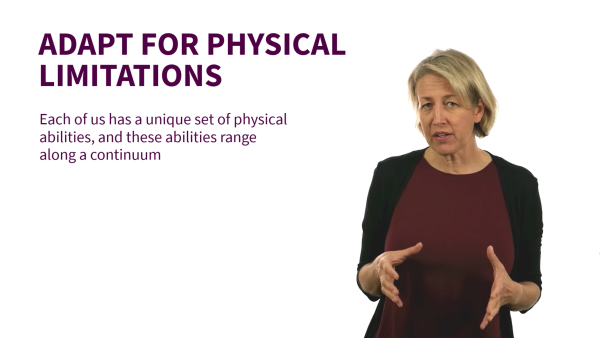 Invisible Disabilities: Adapt for Physical Limitations