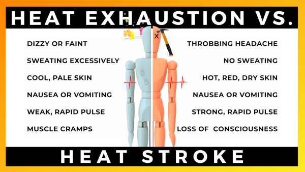 Heat Exhaustion vs. Heat Stroke
