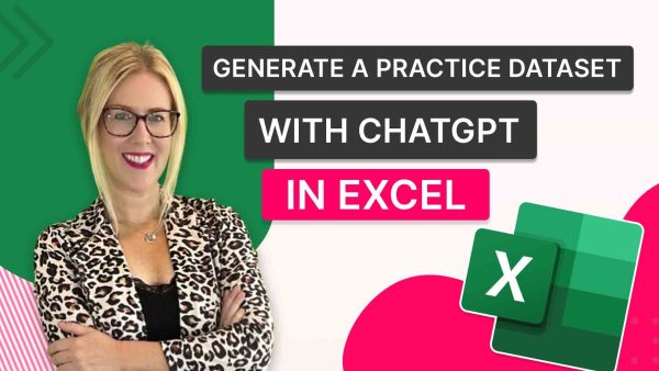 Generate a Practice Dataset with ChatGPT in Excel