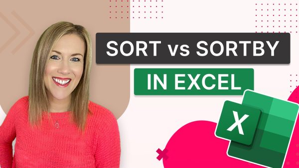 SORT vs SORTBY in Excel