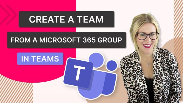 Create a Team from a Microsoft 365 Group