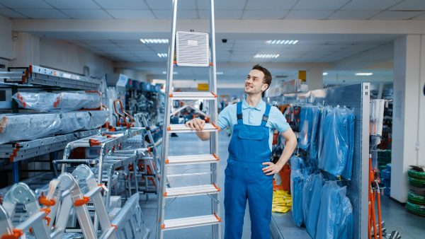 Ladder Safety for Retail: Setting Up & Using a Ladder Safely