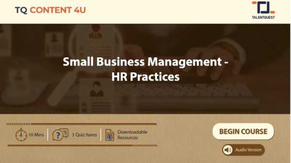 Small Business Management: HR Practices
