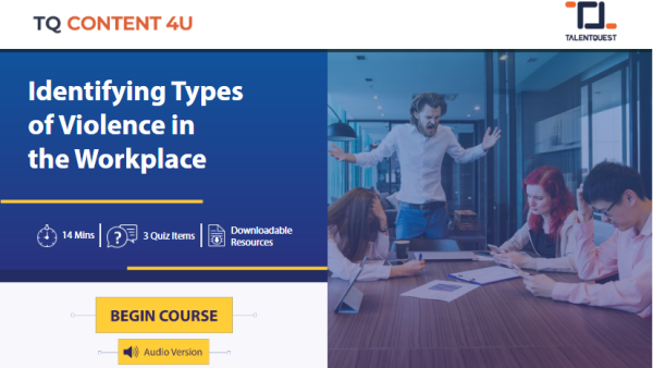 Identifying Types of Violence in the Workplace