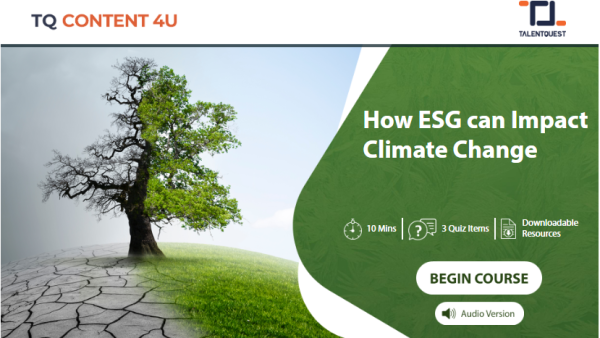 How ESG can Impact Climate Change