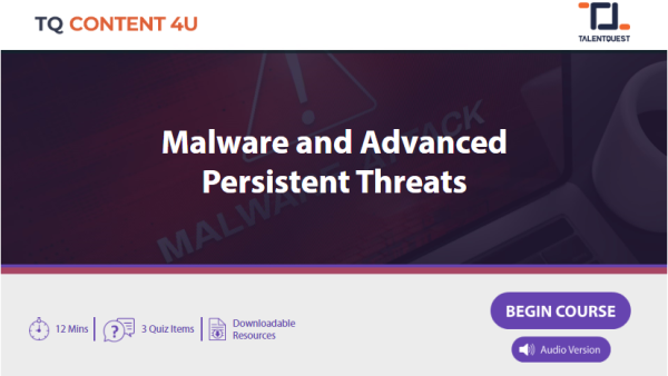 Malware and Advanced Persistent Threats