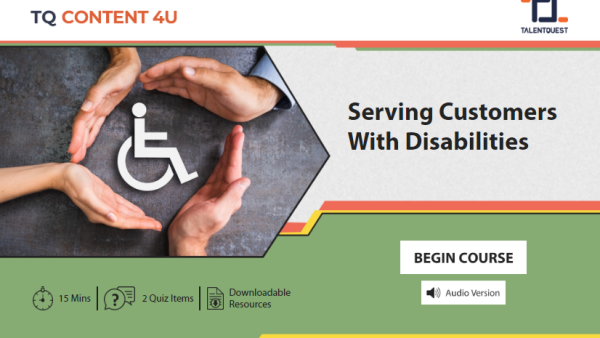 Serving Customers With Disabilities