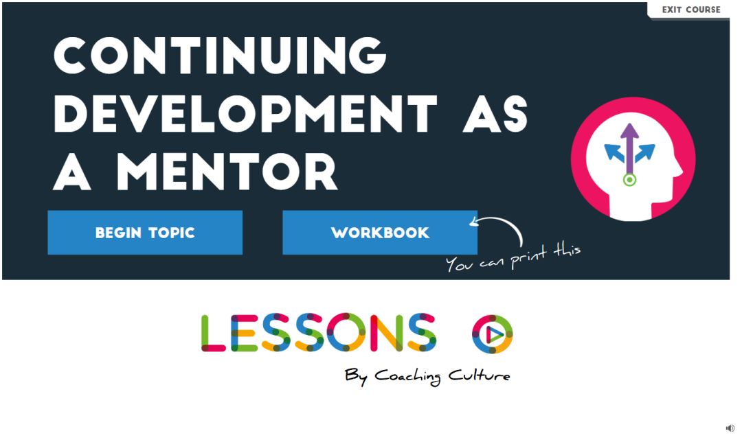 Continuing Development as a Mentor