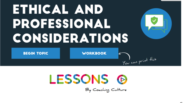 Ethical and Professional Considerations