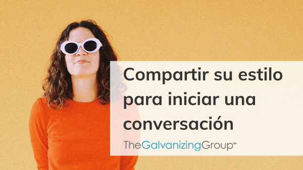 Compartir su estilo para iniciar una conversación