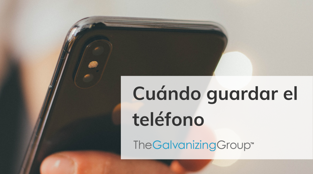 Cuándo guardar el teléfono