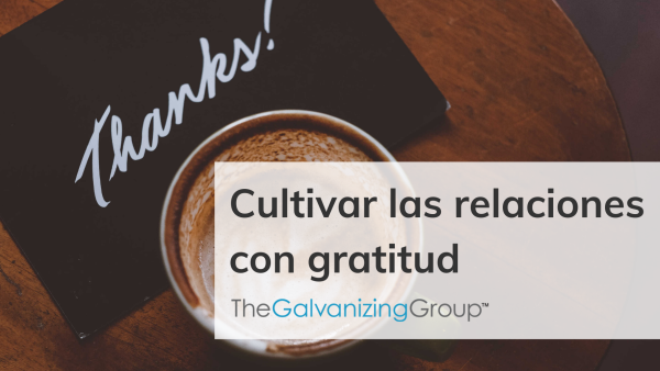 Cultivar las relaciones con gratitud