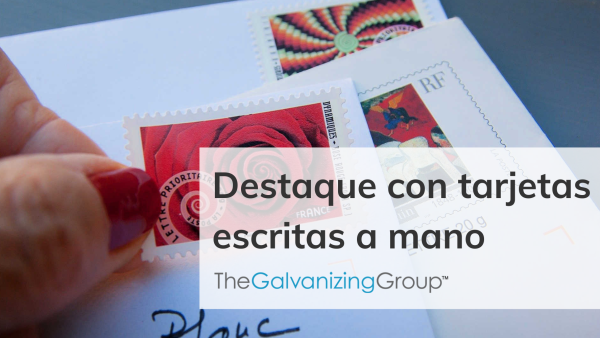Destaque con tarjetas escritas a mano