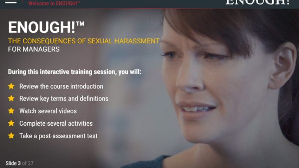 ENOUGH!‚Ñ¢: The Consequences of Sexual Harassment (Manager)