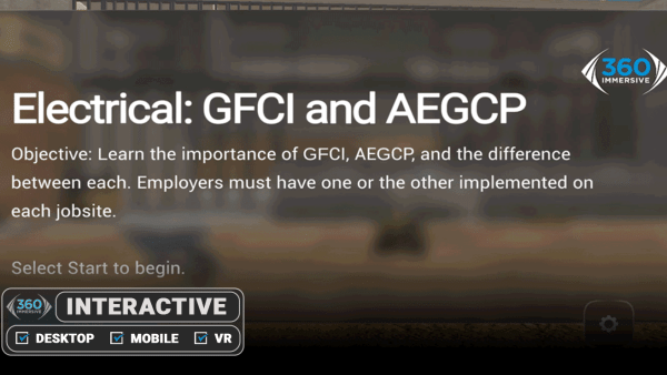 Electrical GFCI & AEGCP Awareness - Simulation
