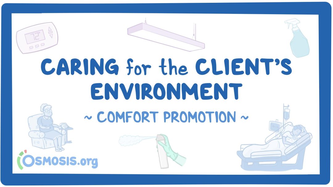 Comfort Promotion: Caring For The Client's Environment