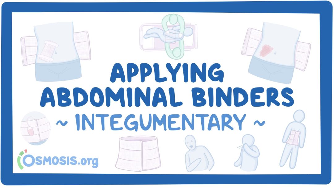 Integumentary: Applying Abdominal Binders
