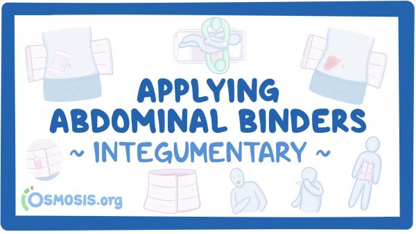 Integumentary: Applying Abdominal Binders