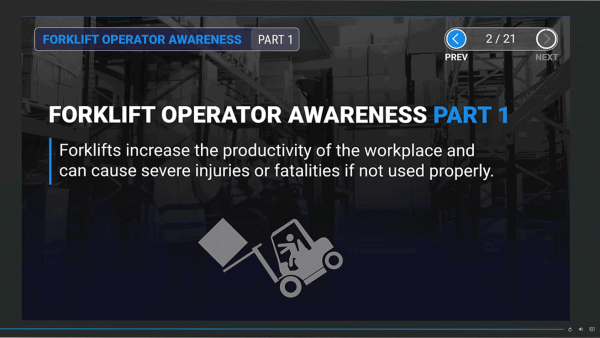 Forklift Operator Awareness: Part 1