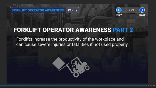 Forklift Operator Awarenes: Part 2