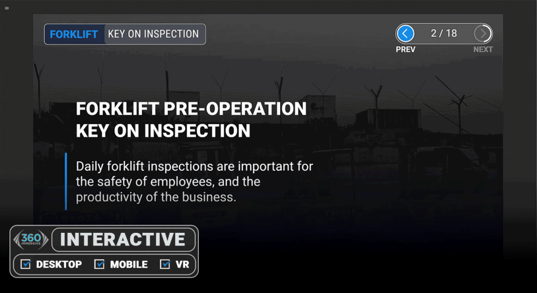 Forklift: Key On Inspection