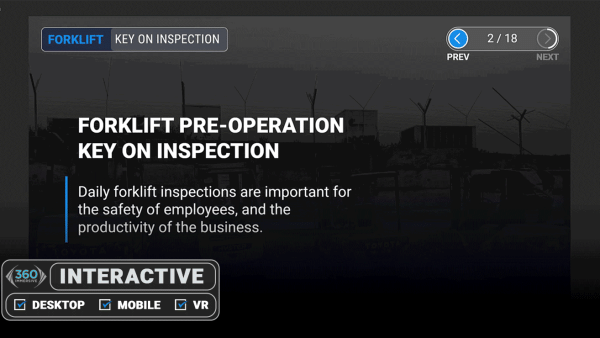 Forklift: Key On Inspection
