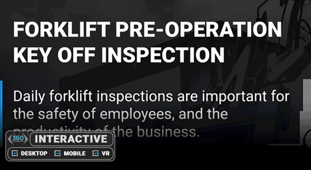 Forklift Pre-Operation - Key Off Inspection - Simulation
