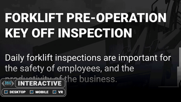 Forklift Pre-Operation - Key Off Inspection - Simulation