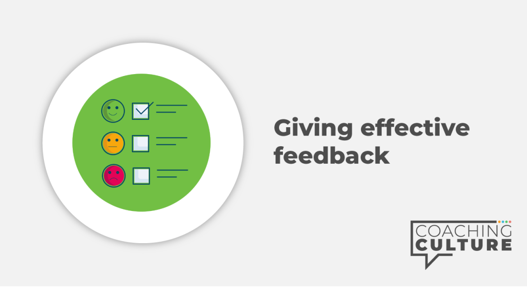 Coaching for Non-Coaches: Giving Effective Feedback