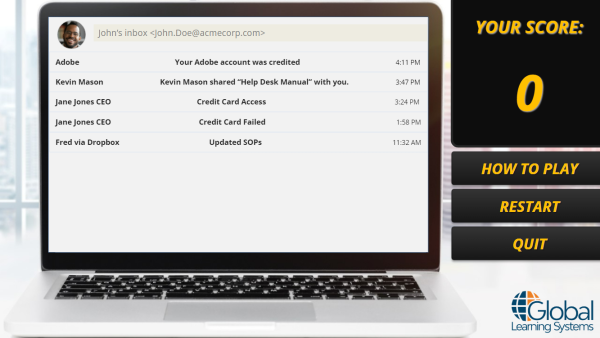 Spot the Phish Game: Business Email Compromise (BEC)