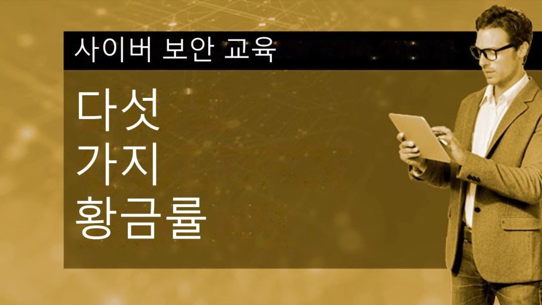 ÏÇ¨Ïù¥Î≤Ñ Î≥¥Ïïà Ïù∏Ïãù: 5Í∞ÄÏßÄ Ìô©Í∏àÎ•†