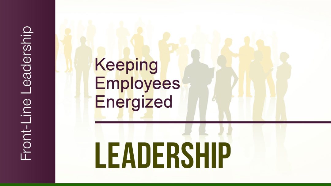 Basics of Leadership: 03. Keeping Employees Energized