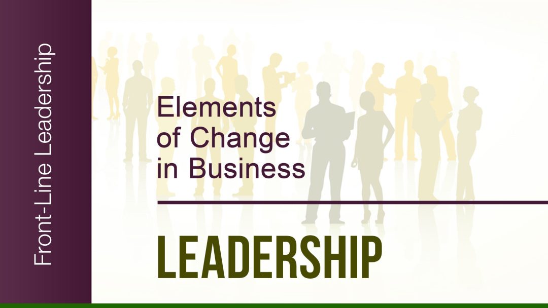 Basics of Leadership: 05. Elements of Change in Business