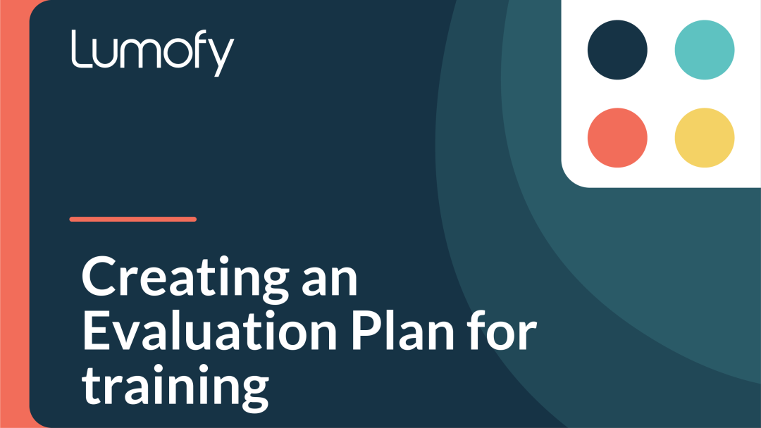 Creating an Evaluation Plan for Training
