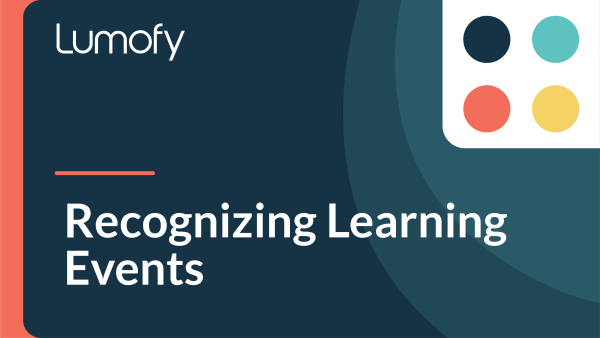 Recognizing Learning Events