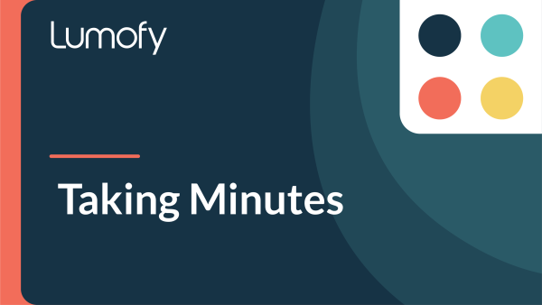 Taking Minutes