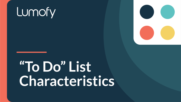 ‚ÄúTo Do‚Äù List Characteristics