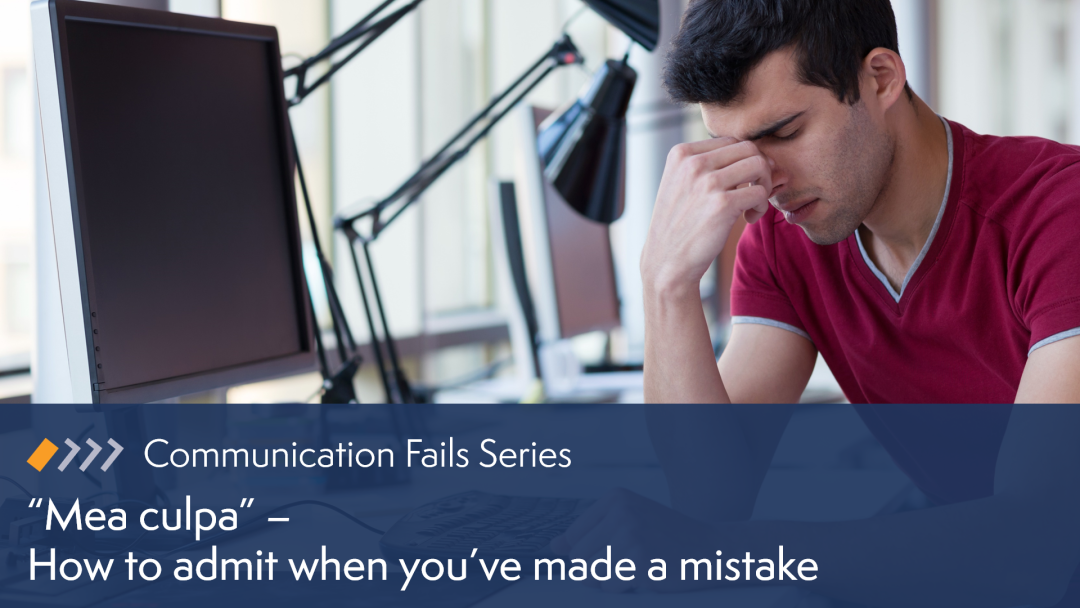 How to Admit When You‚Äôve Made a Mistake