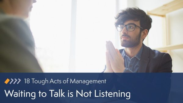 Waiting to Talk is Not Listening