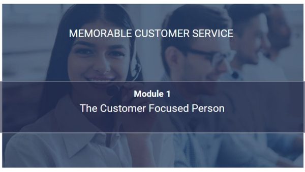 The Customer Focused Person