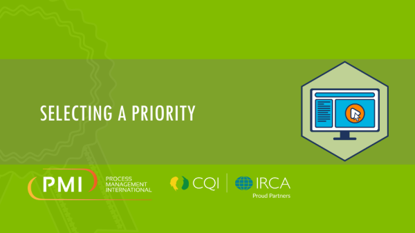 Lean Six Sigma Green Belt: Selecting a Priority 5 of 27
