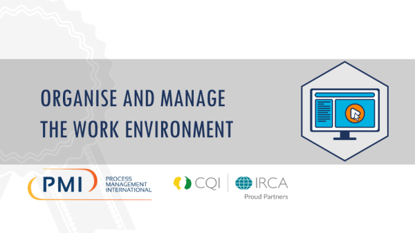 Lean Six Sigma White Belt: Organise and Manage the Work Environment 8 of 14