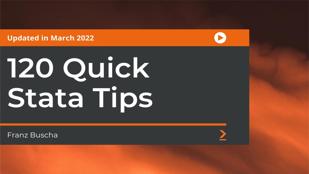 120 Quick Stata Tips