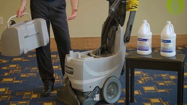 Hospital Environmental Services: Using a Carpet Extractor Machine