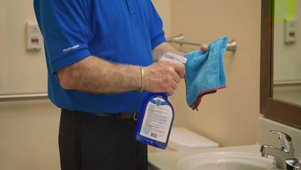 Environmental Services for Senior Living: How to Clean a Guest Room Bathroom